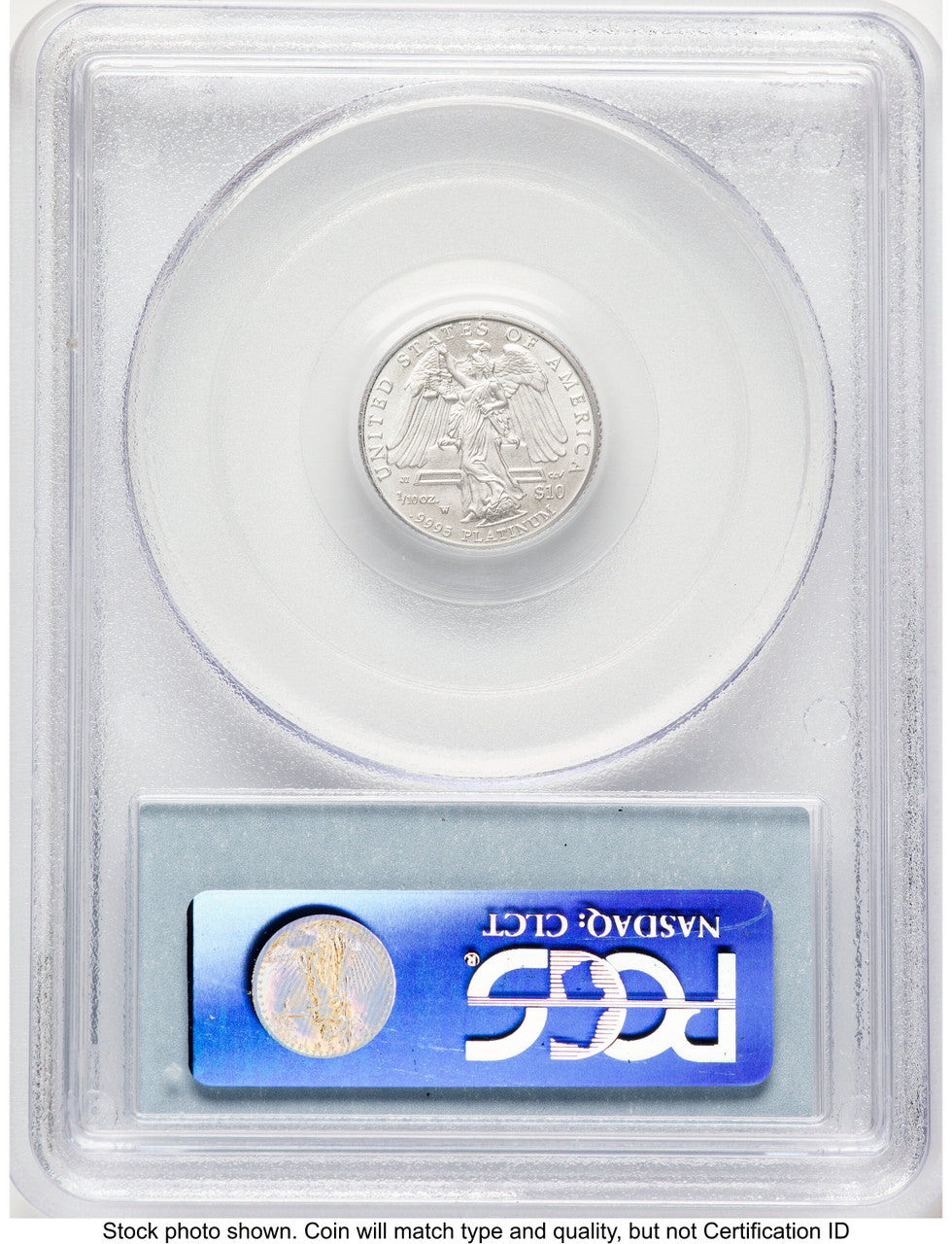 2008-W Burnished Platinum Eagle 1/10 oz Blue Label PCGS MS70