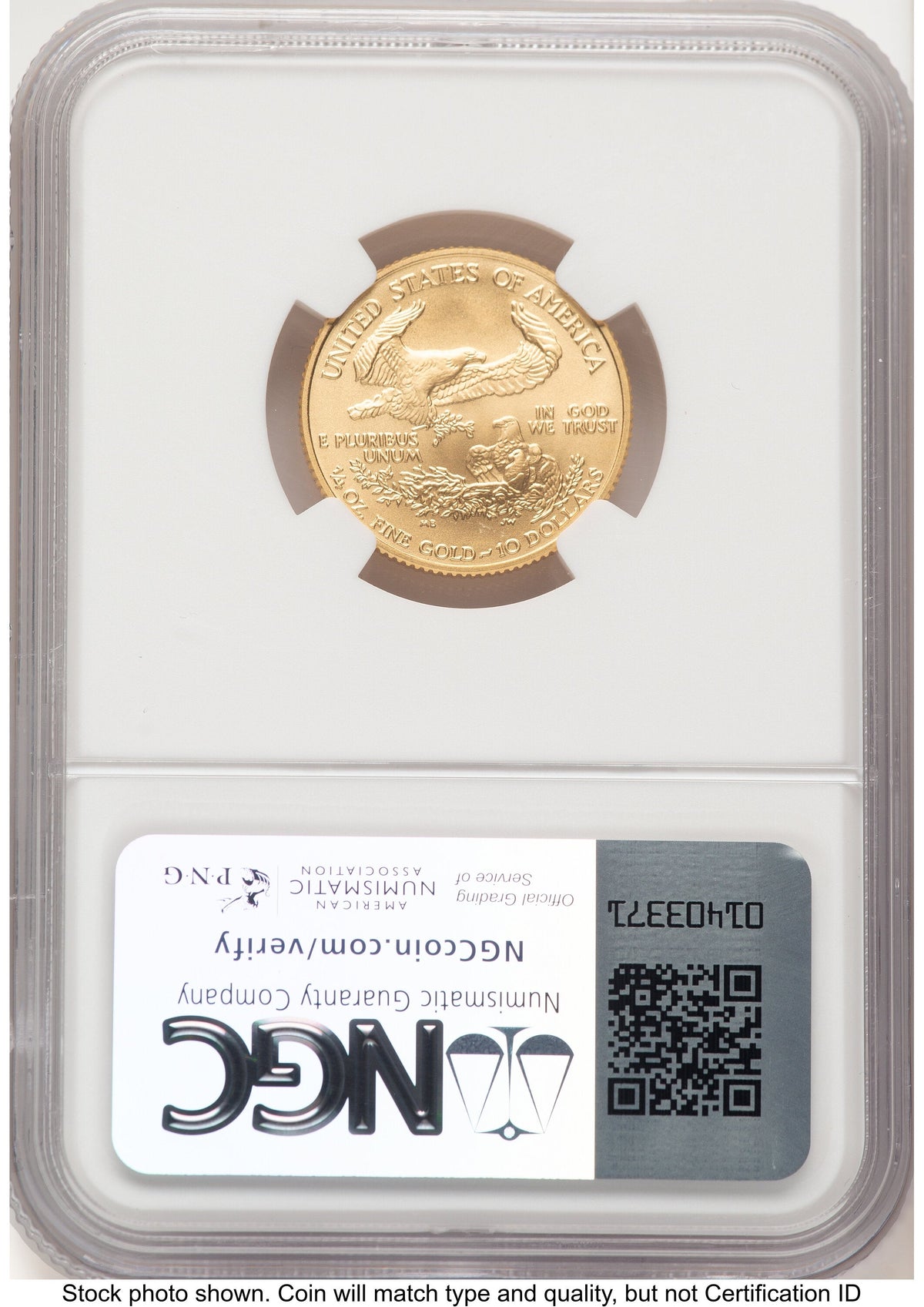 2008-W Burnished Gold Eagle 1/4 oz 0.25 oz Jeff Garrett Red Book NGC MS70