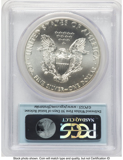 2012 Silver Eagle FS Flag PCGS MS70