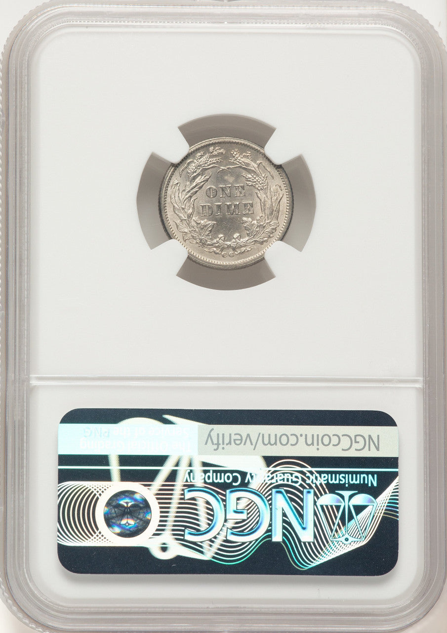 1877-CC 10C Seated Dime NGC MS63