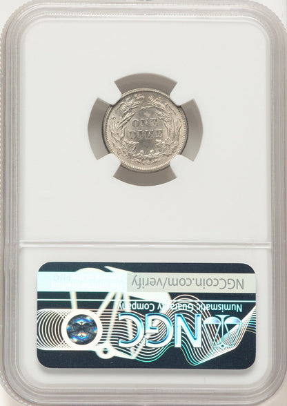 1877-CC 10C Seated Dime NGC MS63