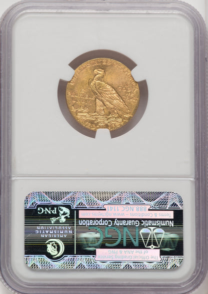 1911 $5 Indian Half Eagle NGC MS65