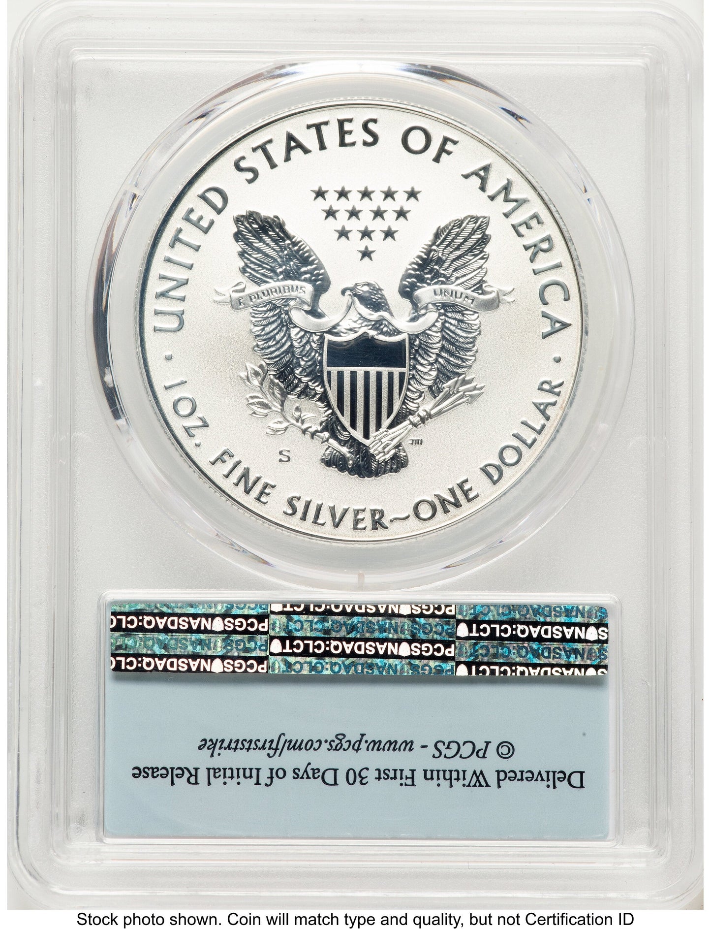 2019-S Enhanced Reverse Proof Silver Eagle 1 oz FS Flag PCGS PR69