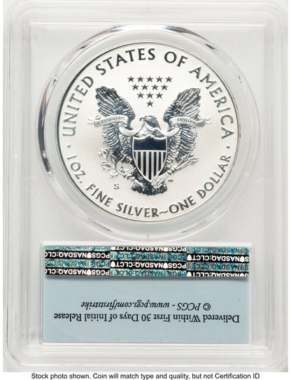 2019-S Enhanced Reverse Proof Silver Eagle 1 oz FS Flag PCGS PR69