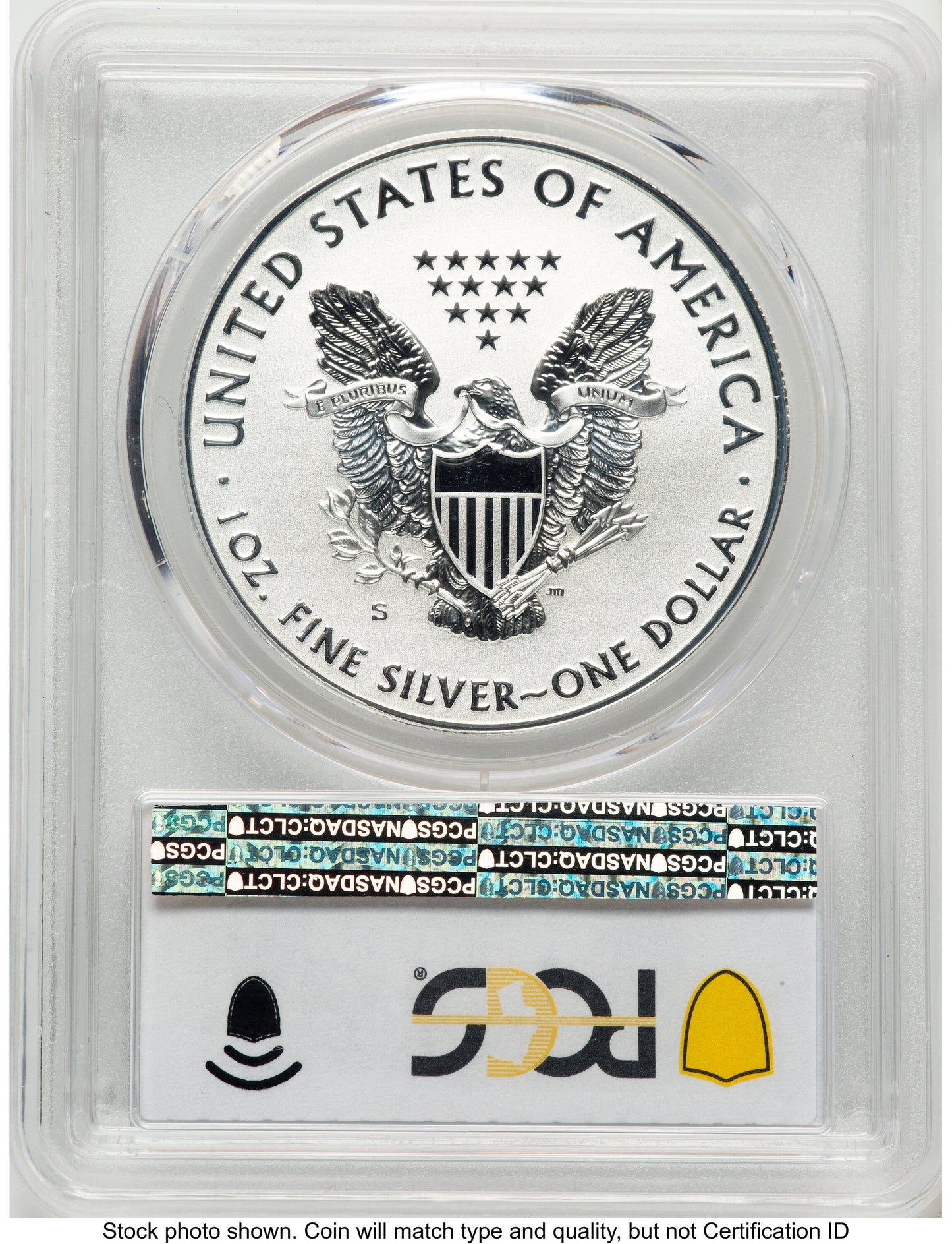 2019-S Enhanced Reverse Proof Silver Eagle 1 oz FS Blue Gradient PCGS PR69