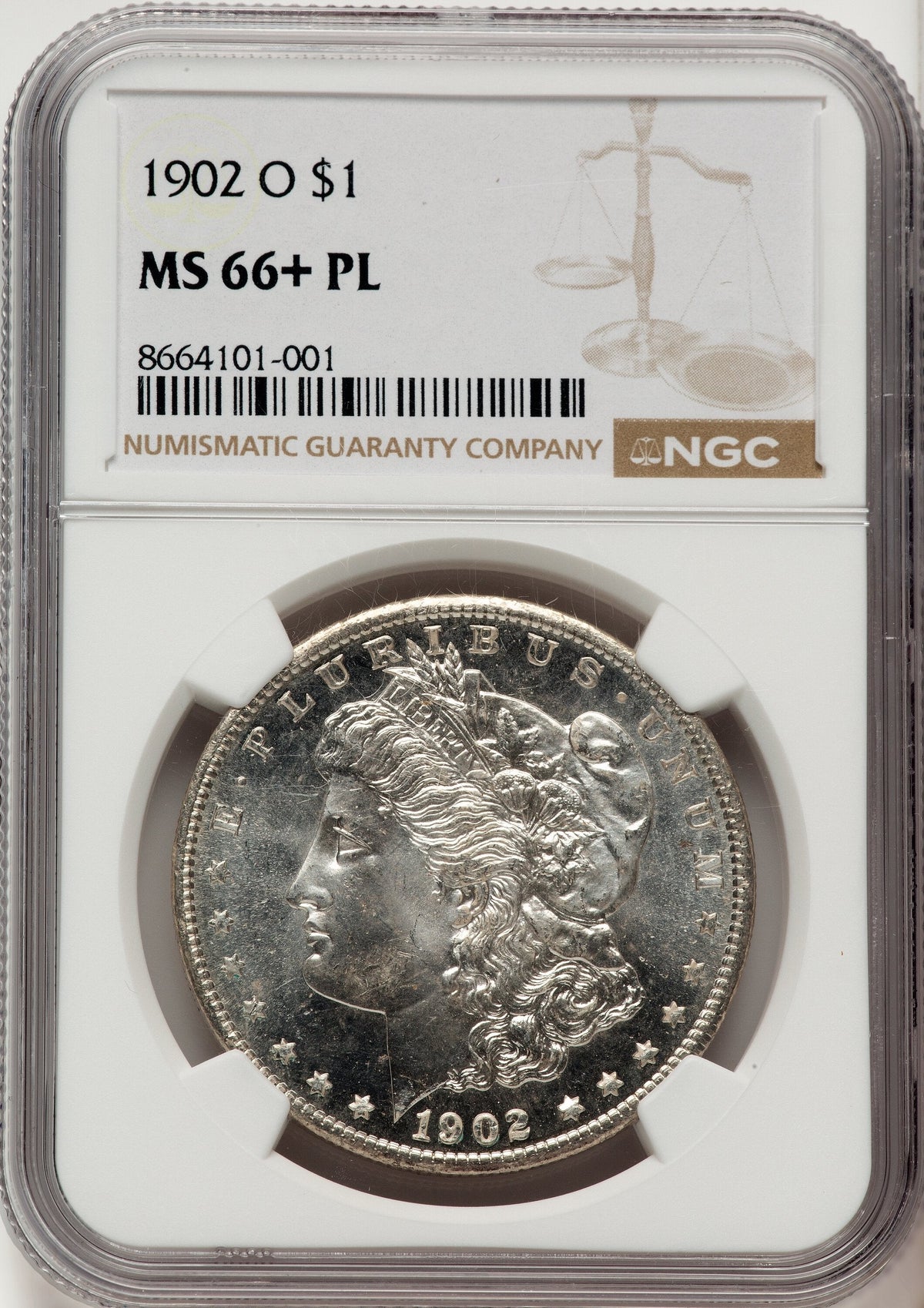 1902-O PL Morgan Dollar NGC MS66+