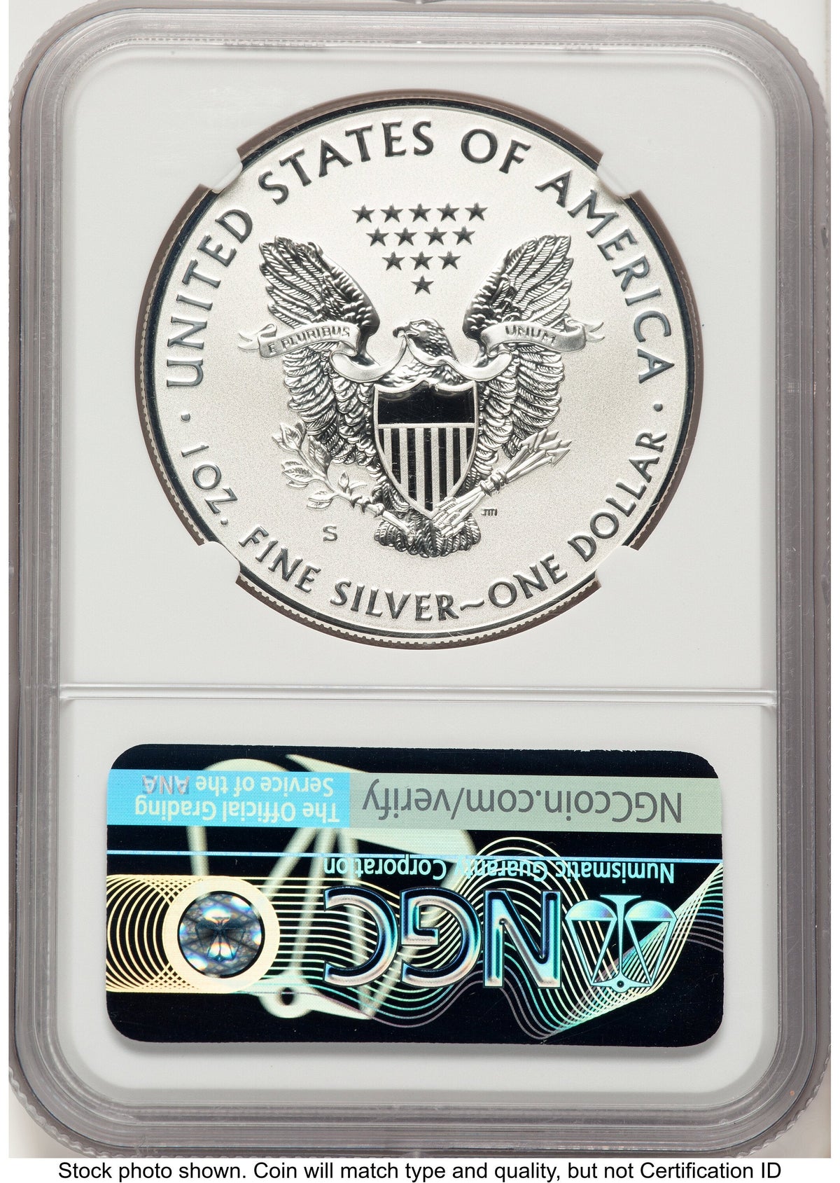 2019-S Enhanced Reverse Proof Silver Eagle 1 oz Baltimore Show Releases Trolley Label NGC PF69