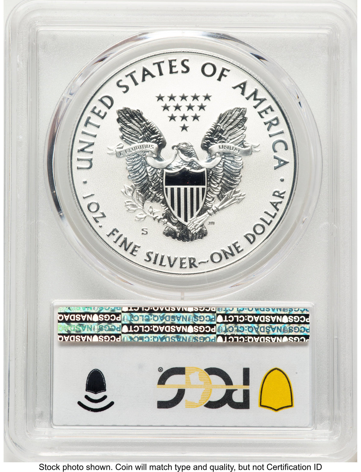 2019-S Enhanced Reverse Proof Silver Eagle 1 oz Blue Gradient PCGS PR69