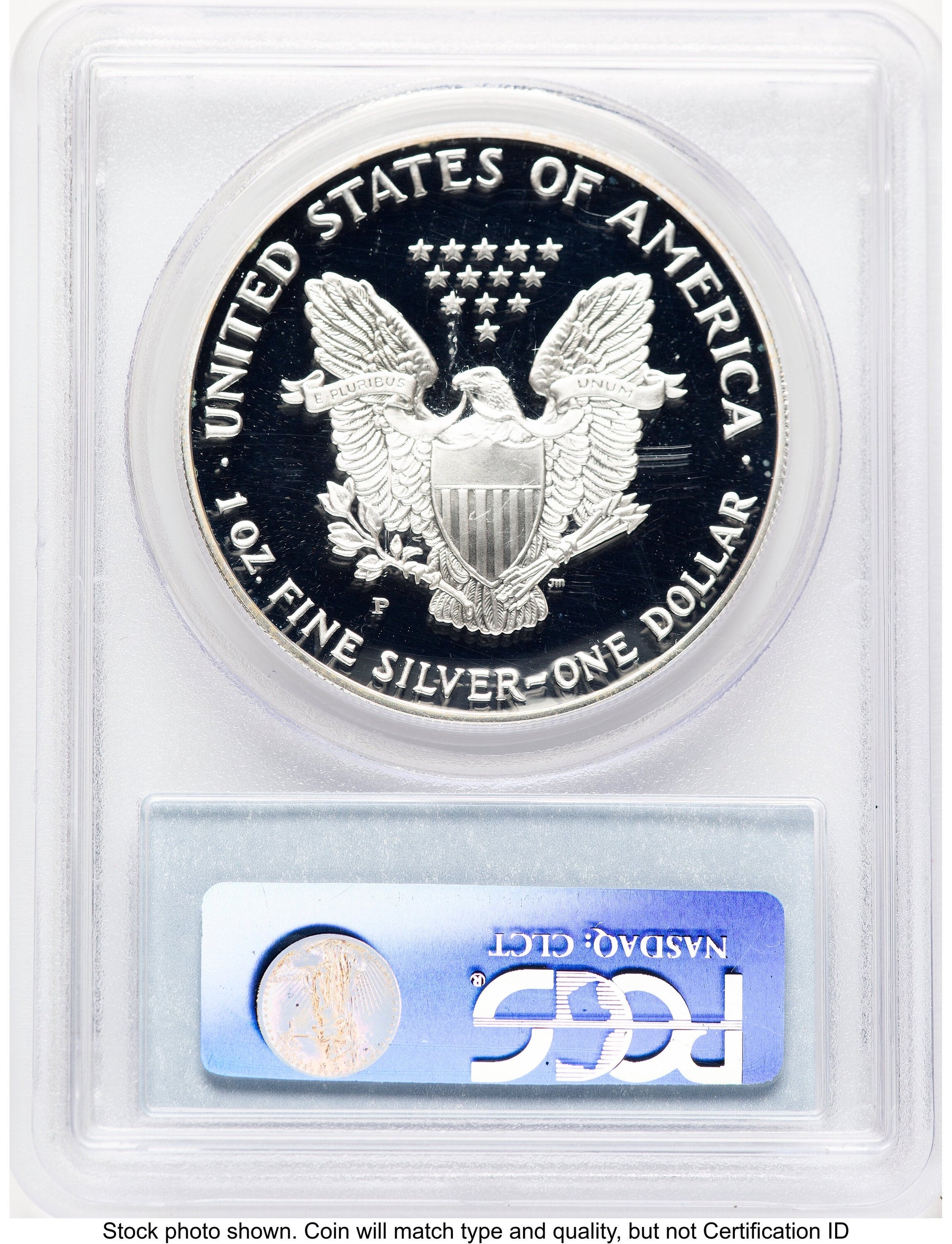 1993-P Proof Silver Eagle 1 oz Blue Label PCGS PR70