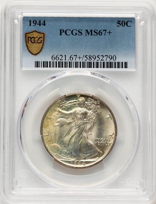 1944 50C Walking Liberty Half Dollar PCGS MS67+