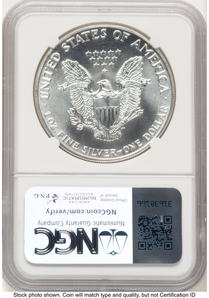 1987 Silver Eagle Mike Castle NGC MS70