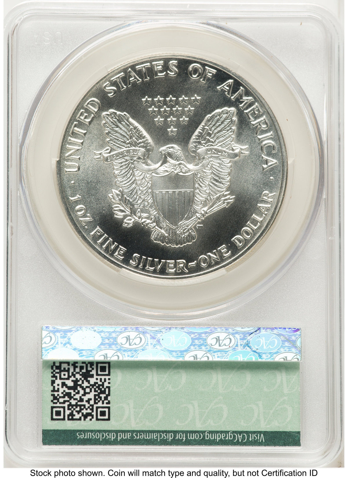 1987 Silver Eagle Ron Drzewucki CACG MS70