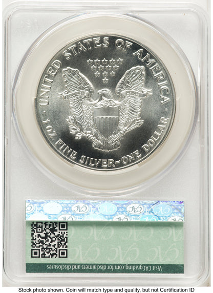 1987 Silver Eagle Ron Drzewucki CACG MS70