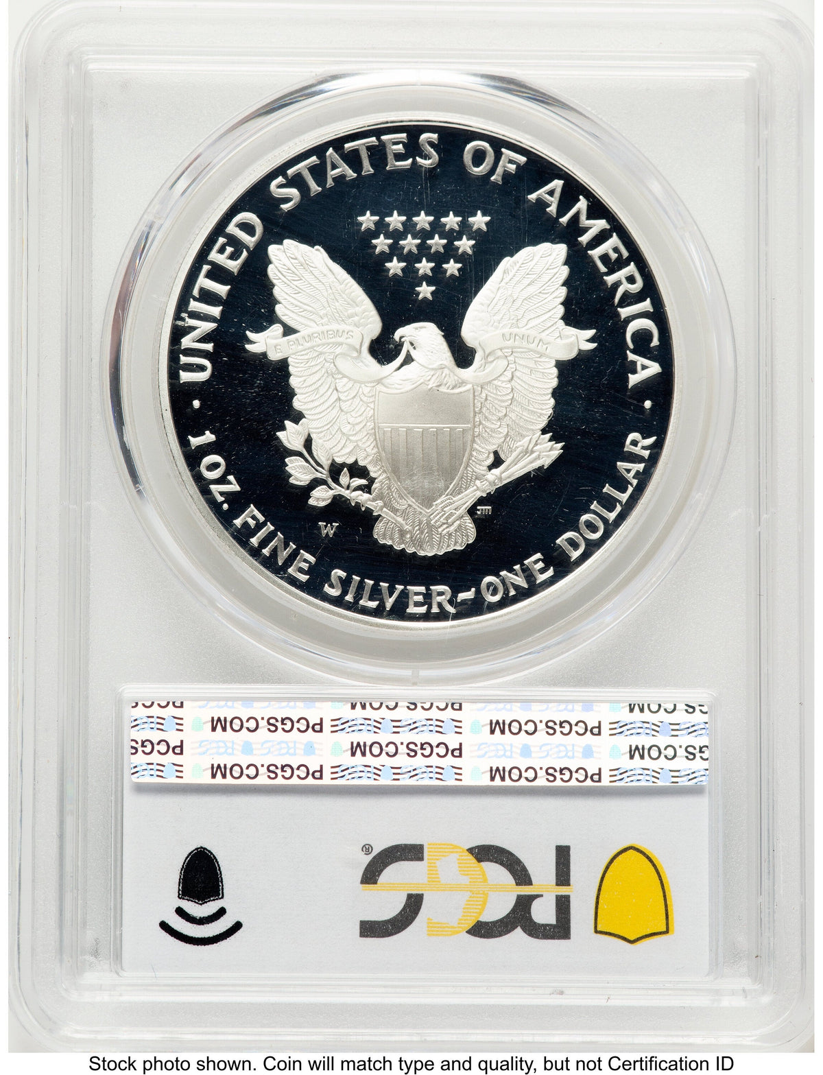 1995-W Proof Silver Eagle 1 oz Blue Gradient PCGS PR69