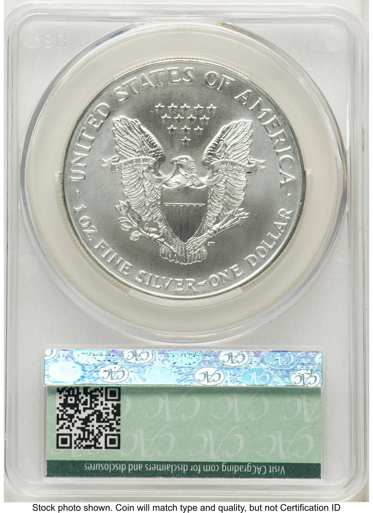 1996 Silver Eagle Ron Drzewucki CACG MS70