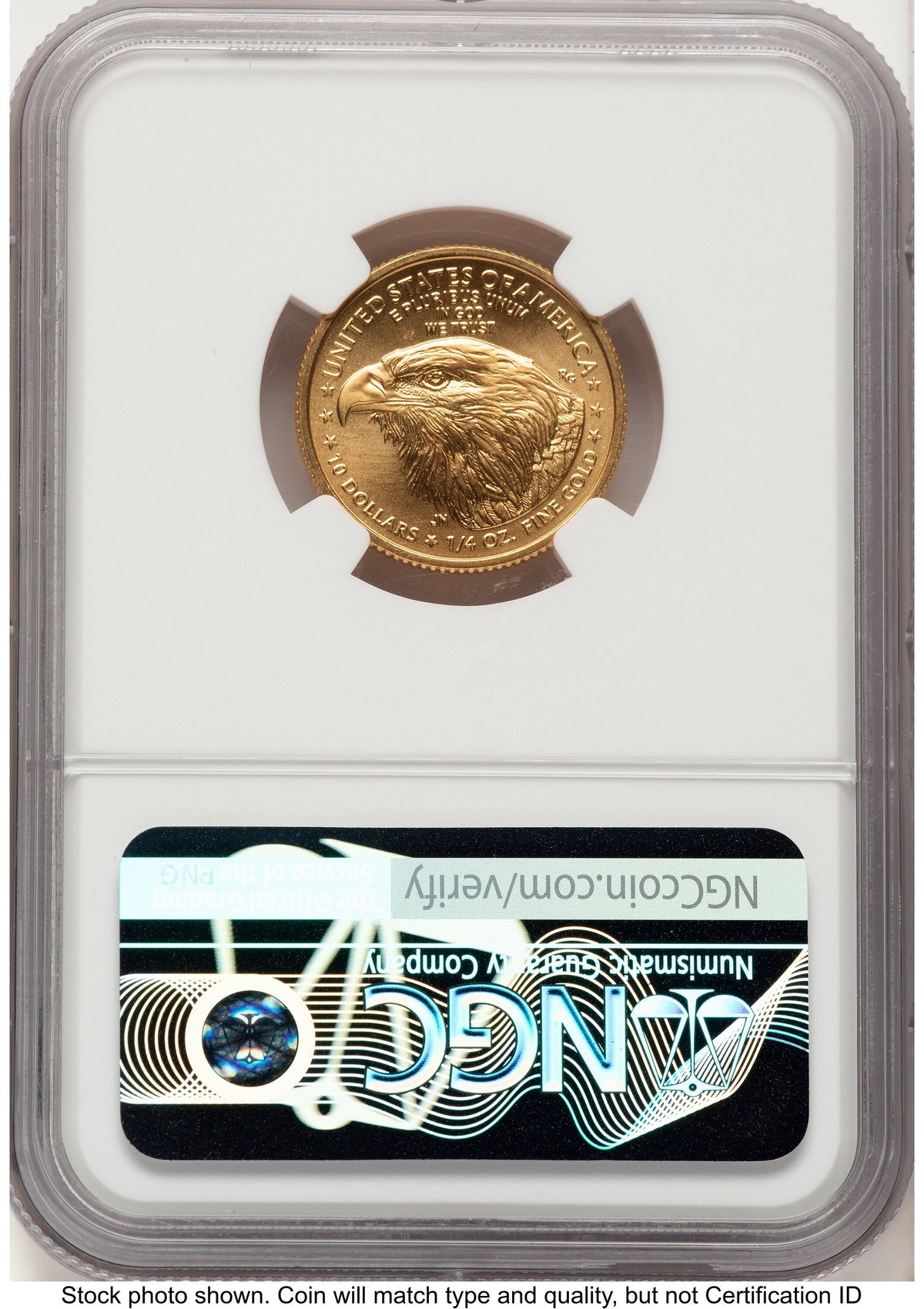 2021-W TY2 Gold Eagle 1/4 oz Unfinished Proof Dies Jennie Eagle Flag NGC PF69 Norris
