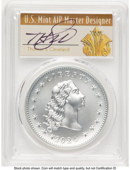 2024-(P) Silver 230th Anniversary Flowing Hair Medal AR Thomas Cleveland Art Deco Modern Commemoratives PCGS MS70 (772852082)