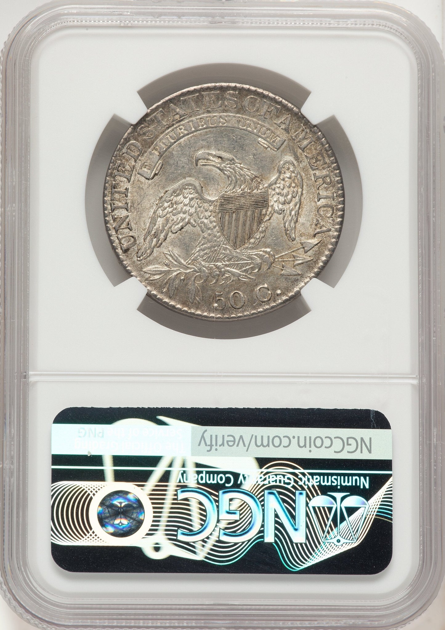 1822/1 50C O-101 Bust Half Dollar NGC AU58