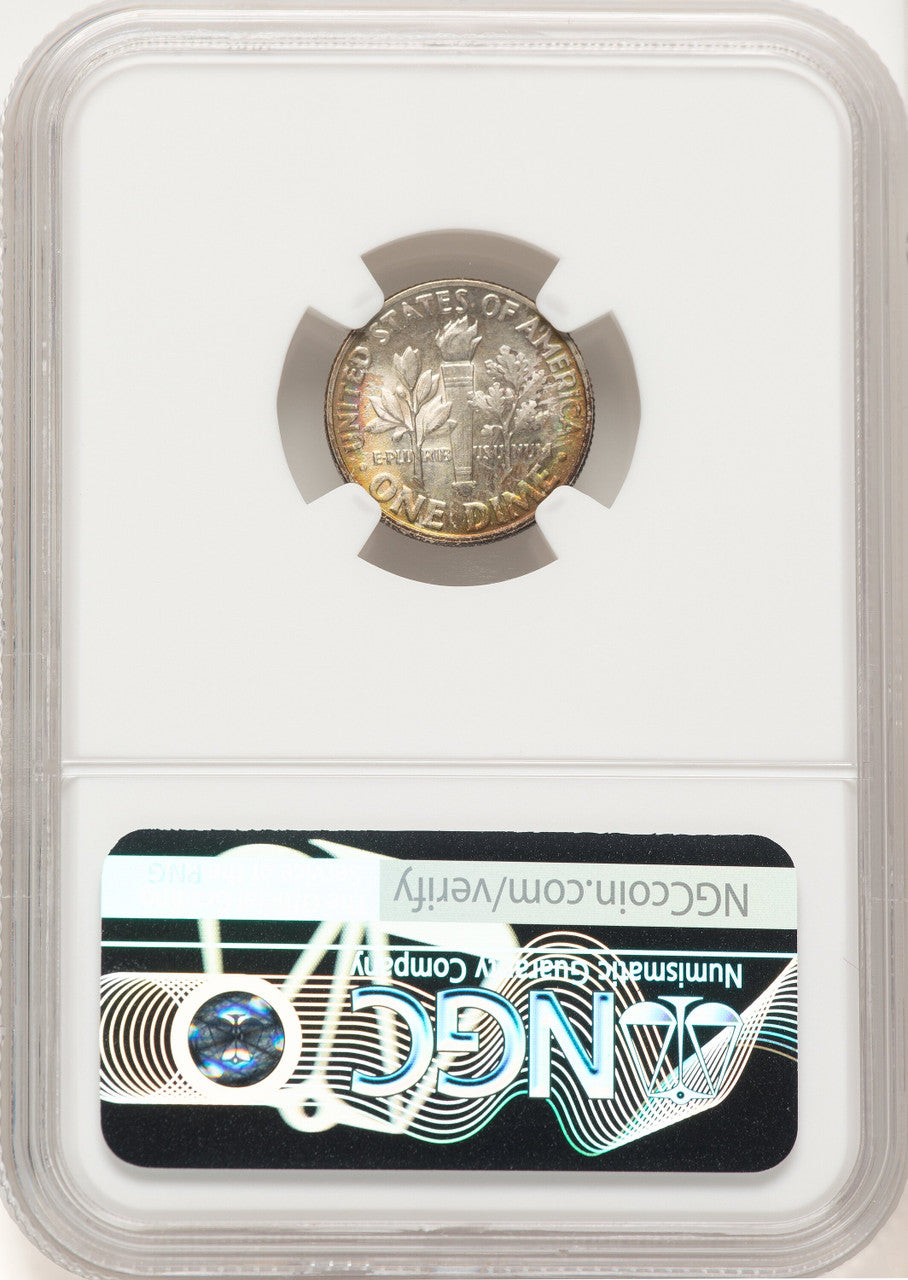 1946 10C FB Roosevelt Dime NGC MS67+