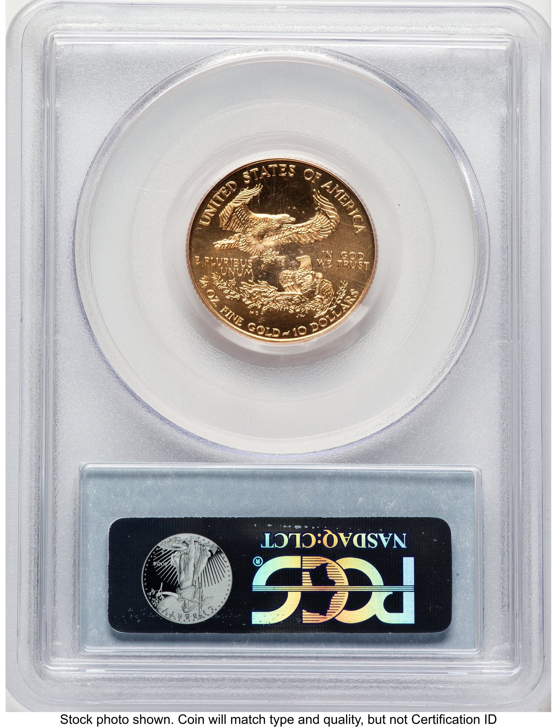 1999-W Gold Eagle 1/4 oz Unfinished Proof Dies Blue Label PCGS PR69