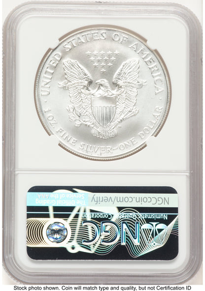 1999 Silver Eagle John NGC MS70 Mercanti