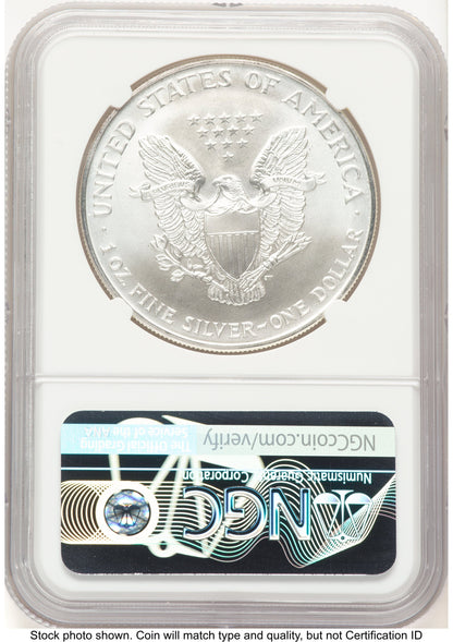 1995 Silver Eagle John NGC MS70 Mercanti