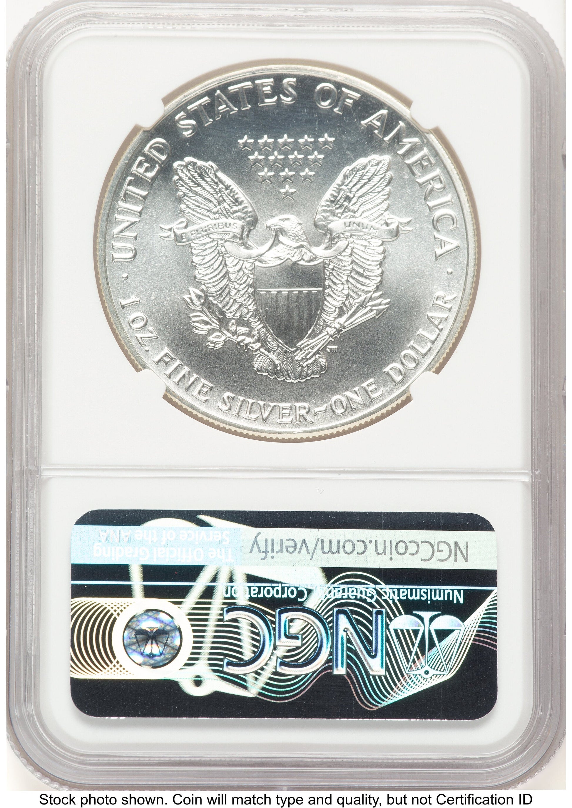 1989 Silver Eagle John NGC MS70 Mercanti