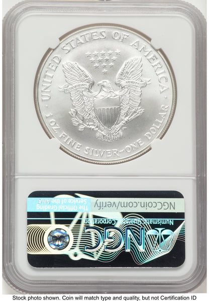 2001 Silver Eagle John NGC MS70 Mercanti