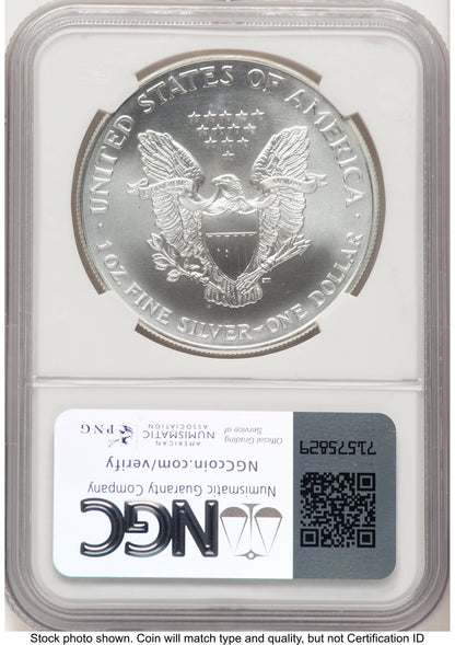 1998 Silver Eagle John NGC MS70 Mercanti