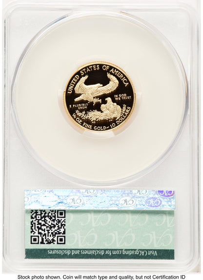 2010-W Proof Gold Eagle 1/4 oz Non Designation CACG PR70