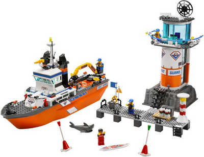 Coast Guard Patrol Boat & Tower, 7739 - City Set