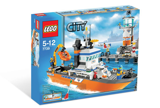 Coast Guard Patrol Boat & Tower, 7739 - City Set
