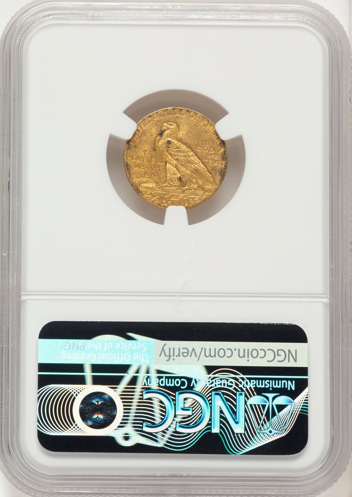 1911 $2.50 Indian Quarter Eagle NGC MS62