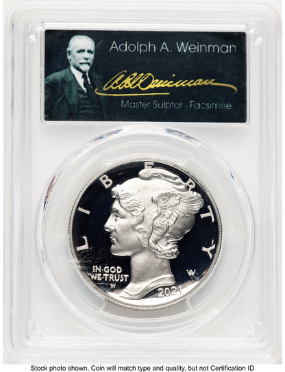 2021-W Palladium Eagle 1 oz FS Adolph Weinman PCGS PR70