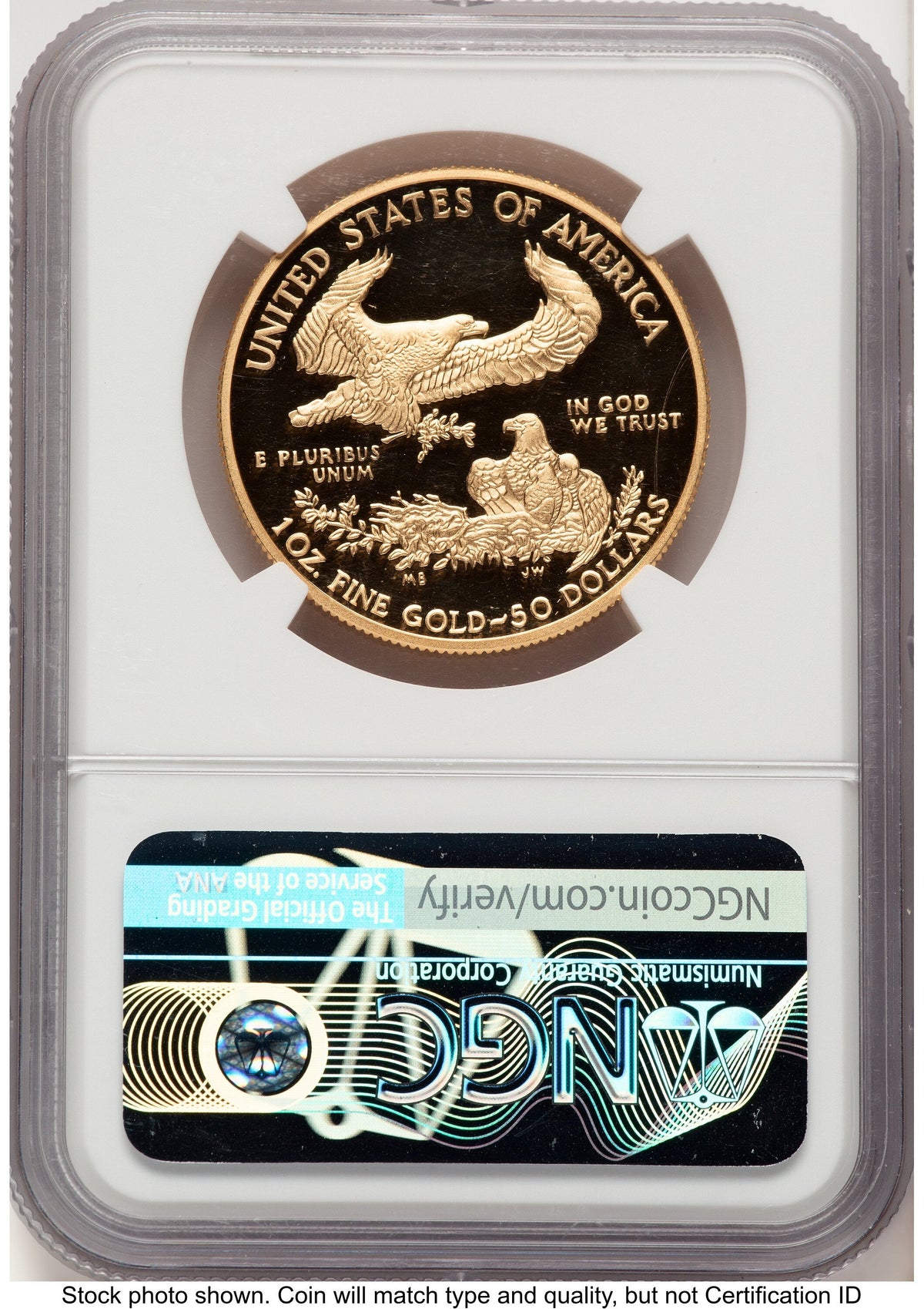 2020-W Proof Gold Eagle V75 Privy One of 1945 Struck 1 oz V-Day Label NGC PF69
