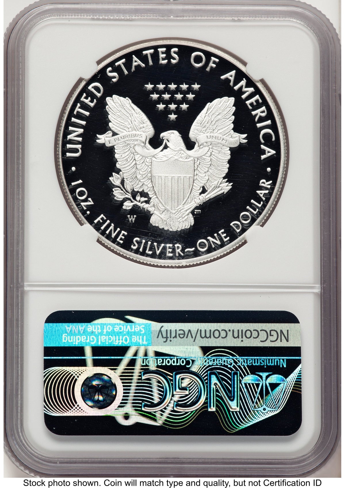 2020-W Proof Silver Eagle V75 Privy 1 oz FR John Reagan Bust Art NGC PF70 Mercanti