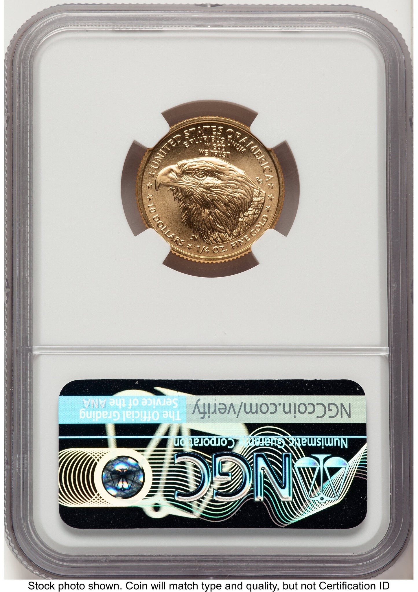 2021-W TY2 Gold Eagle 1/4 oz Unfinished Proof Dies American Liberty Series Label NGC PF70