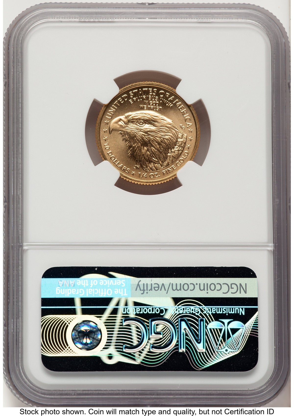 2021-W TY2 Gold Eagle 1/4 oz Unfinished Proof Dies American Liberty Series Label NGC PF70