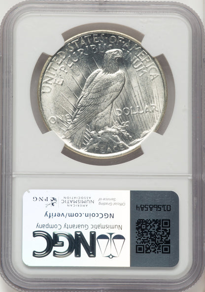 1922-D Peace Dollar NGC MS67