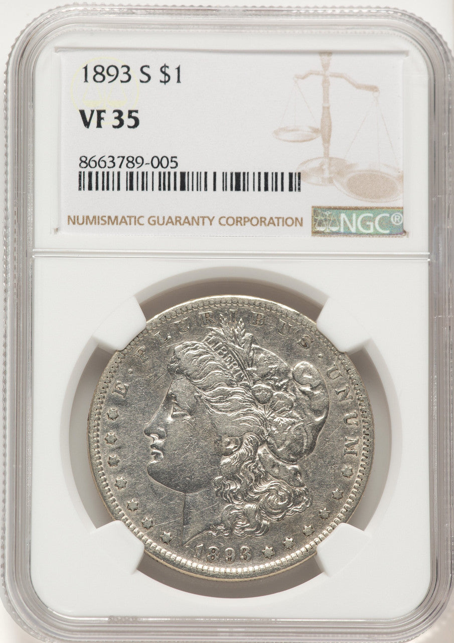 1893-S Morgan Dollar NGC VF35