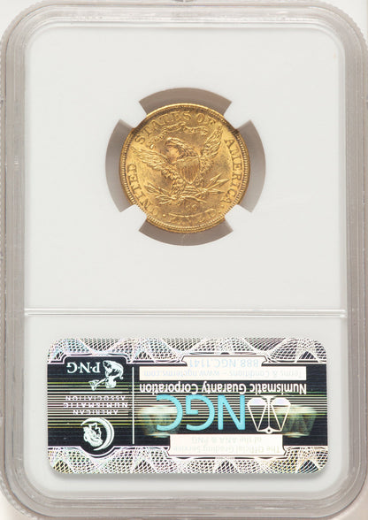 1891-CC $5 Liberty Half Eagle NGC MS62