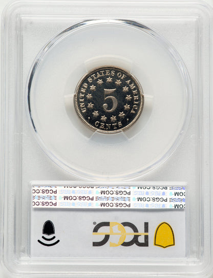 1871 5C CA Proof Shield Nickel PCGS PR67