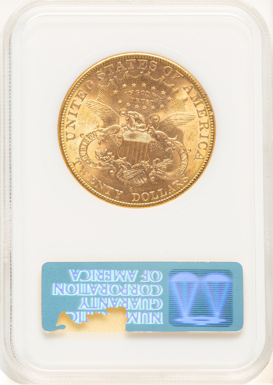 1906-S $20 CAC Liberty Double Eagle NGC MS62