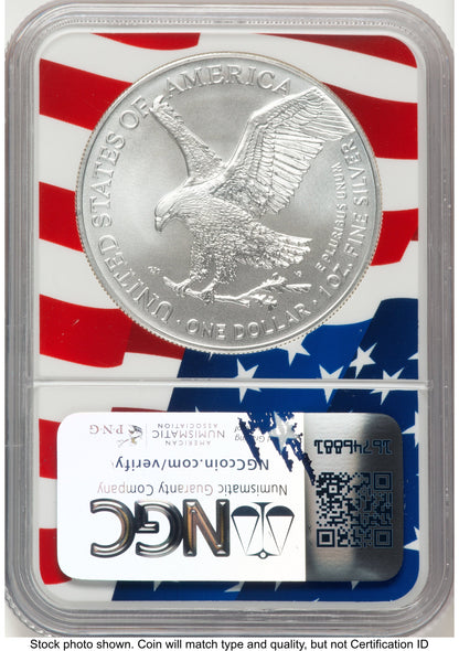 2024 Silver Eagle Flag Core NGC MS70