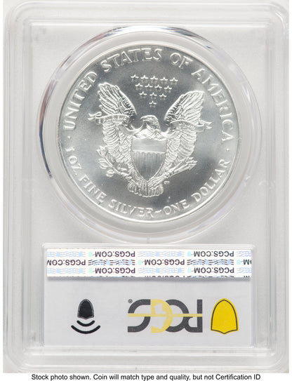 1994 Silver Eagle Blue Gradient PCGS MS70