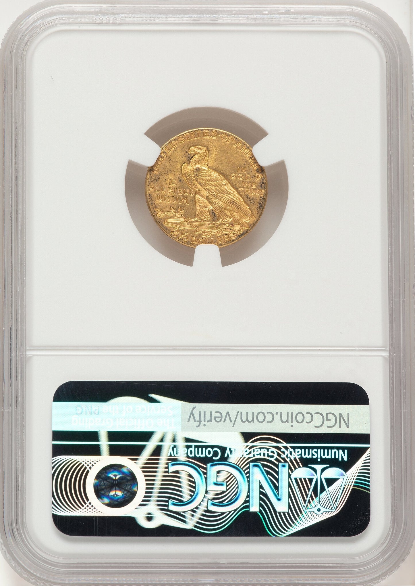 1911 $2.50 Indian Quarter Eagle NGC MS62