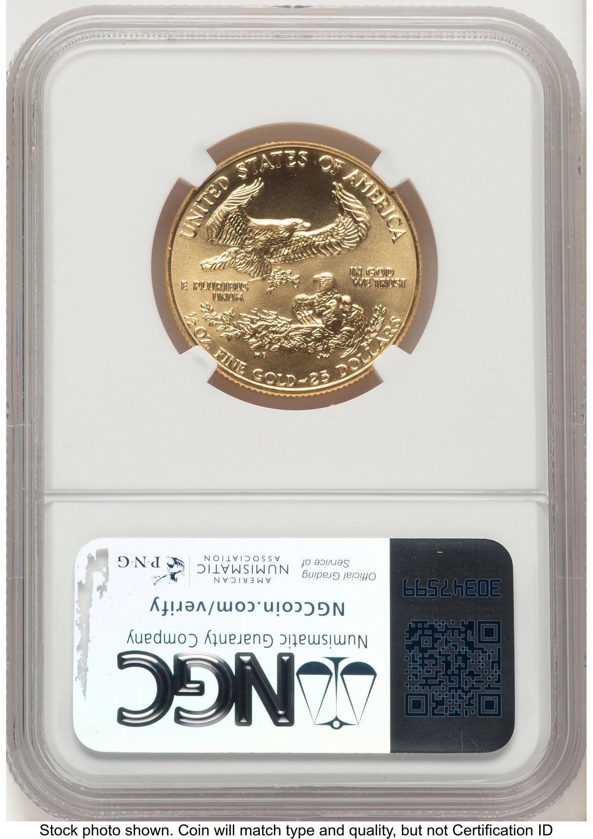 1992 Gold Eagle 1/2 oz Brown Label NGC MS70