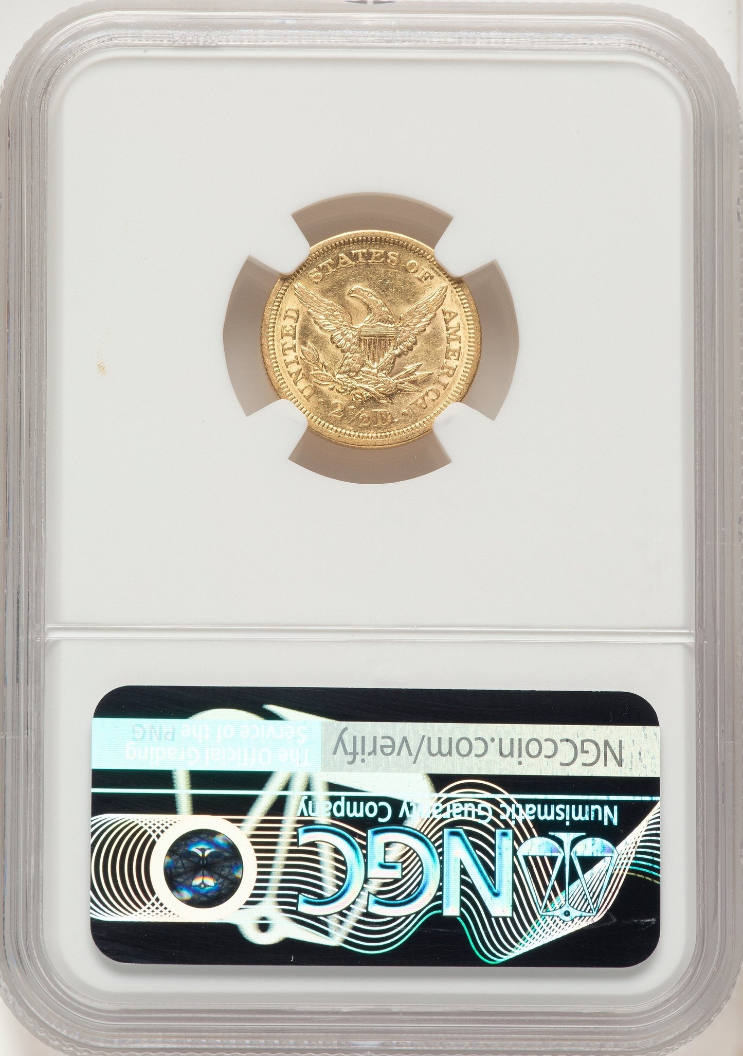 1856-S $2.50 Liberty Quarter Eagle NGC AU58