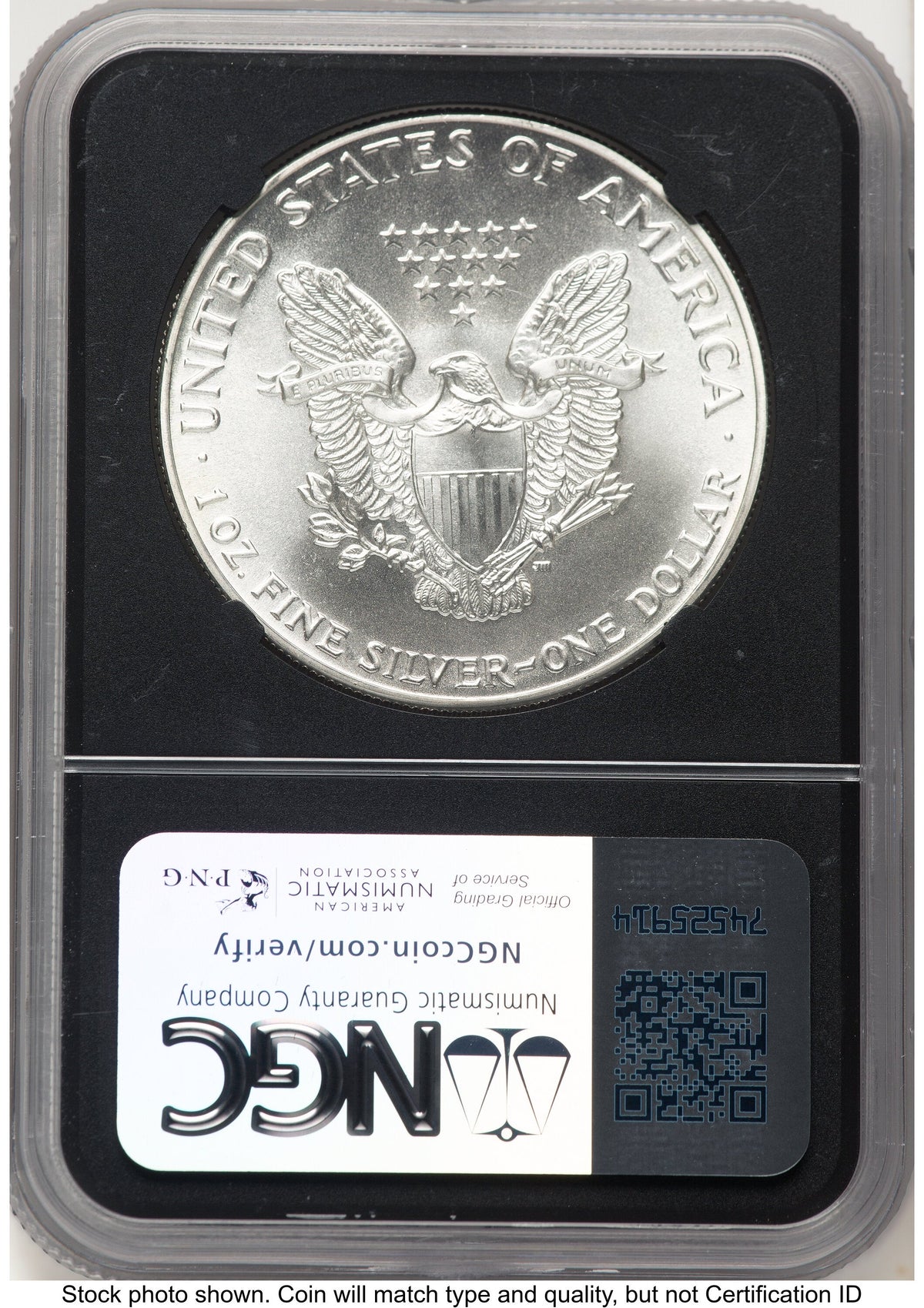 1986-(S) Silver Eagle Anna Cabral NGC MS70