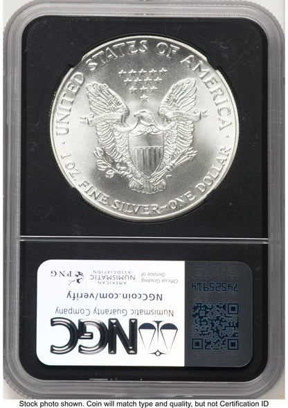 1986-(S) Silver Eagle Anna Cabral NGC MS70
